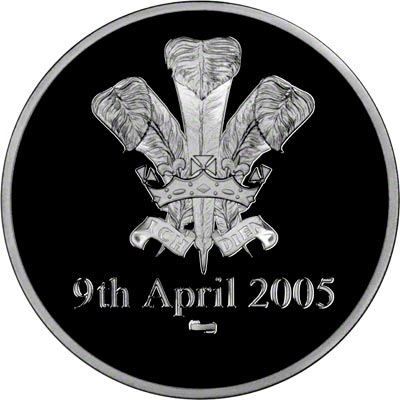Obverse of 2005 Princes Charles & Camilla Parker Bowles Medallion