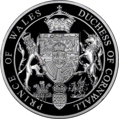Reverse of 2005 Princes Charles & Camilla Parker Bowles Medallion
