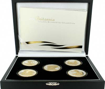 2006 Silver Britannia Golden Silhouettes in Presentation Box
