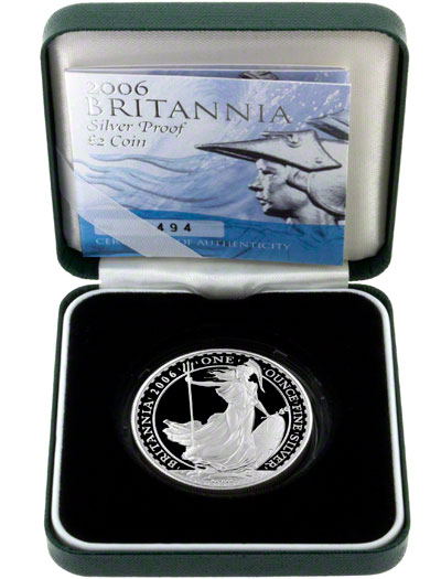 2006 Silver Proof Britannia in Presentation Box