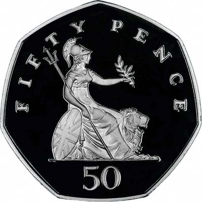 The Definitive Britannia Reverse on a Fifty Pence