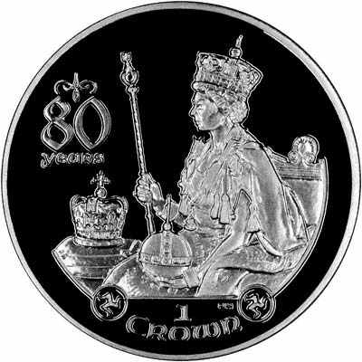 Reverse of 2006 Manx Silver Proof Crown