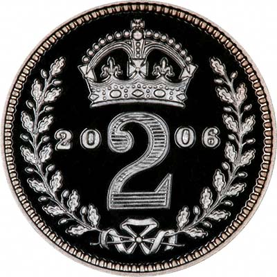Reverse of 2006 Maundy Twopence