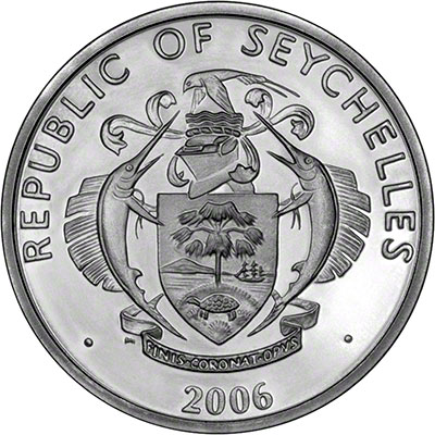 2006 Seychelles - QEII and Churchill Crwon, 80th birthday