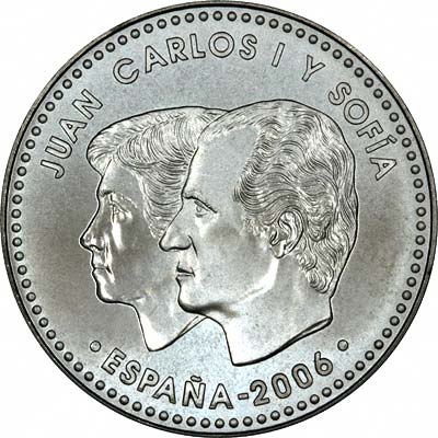 Obverse of 2006 Spanish Silver 12 Euros