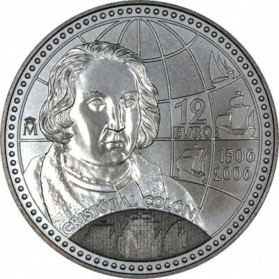Reverse of 2006 Spanish Silver 12 Euros