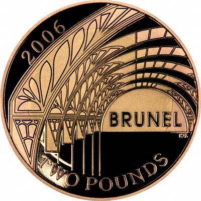 Reverse of 2006 Brunel Achievements Two Pounds
