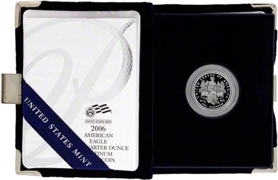 Obverse of 2006 American Eagle Proof in Platinum in Presentation Book