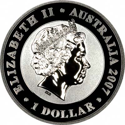 Obverse of 2007 Australian Silver Koala
