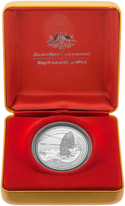 2007 Year of the Surf Lifesaver Silver Proof Five Dollars in Presentation Box