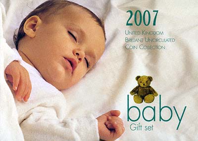 2007 Uncirculated 8 Coin Set in Special Baby Gift Pack