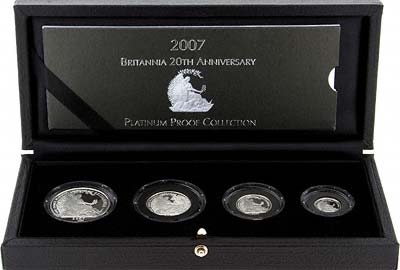 2007 UK Platinum Proof Britannia Set in Box