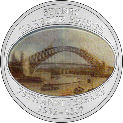 Reverse of 2007 Cook Islands Silver Proof $1