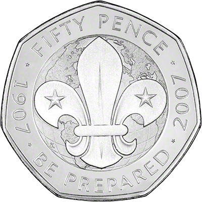 Be Prepared 2006 Fifty Pence Scouting Reverse