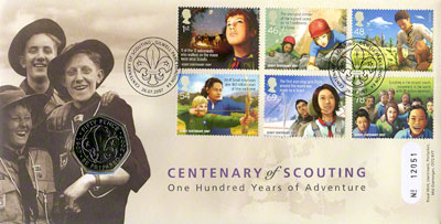 2007 50 pence centenary of scouting PNC