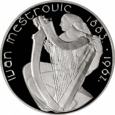 Obverse of 2007 Irish Silver Proof €15