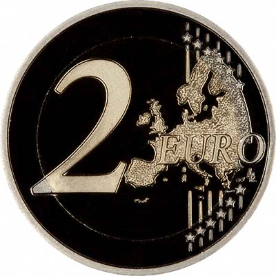 Reverse of 2007 Irish €2 Treaty of Rome