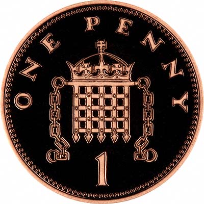 Going - Crowned Portcullis on the Penny