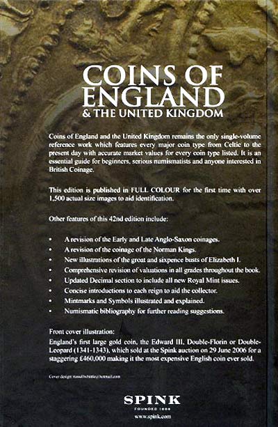 British Coins by Spink - Back Cover