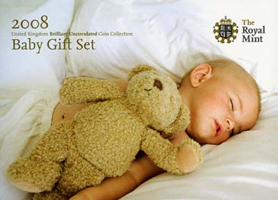 2008 Uncirculated 8 Coin Set in Special Baby Gift Pack