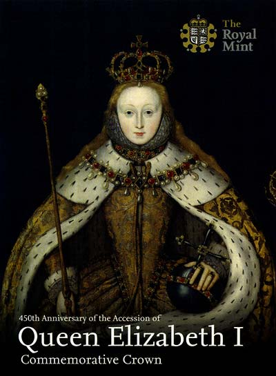 2008 Elizabeth I Accession 450th Anniversary £5 Crown Specimen Pack