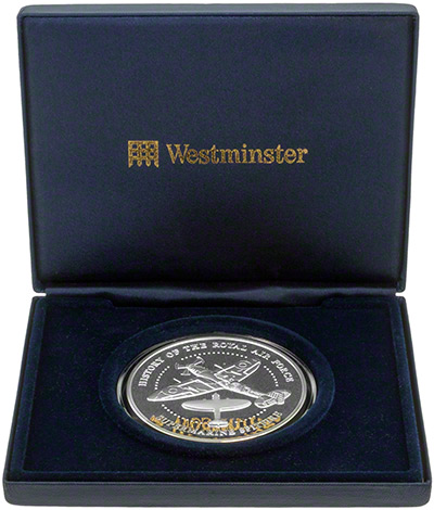 2008 5oz silver medal britannia spitfire in box