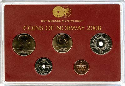 Obverse of 2008 Norway Uncirculated Set