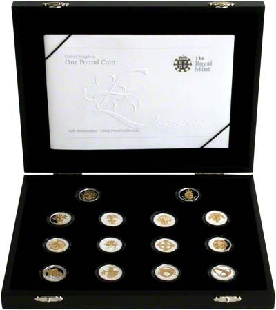 Our 2008 Pound Coin 25th Anniversary Silver Proof Collection Photograph
