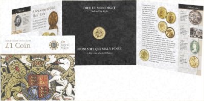 2008 Royal Mint Specimen Pound in Folder