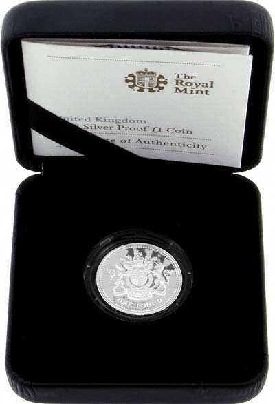 Silver Proof Shield of Arms Pound Coin