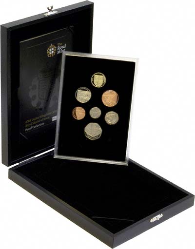 2008 UK Royal Shield of Arms Proof Coin Collection in Box