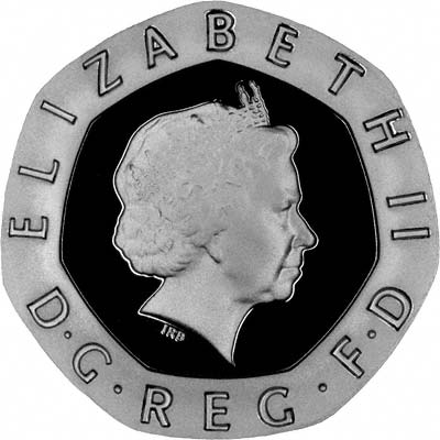 Reverse of 2008 Twenty Pence Silver Proof