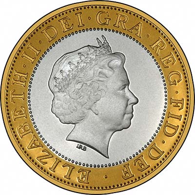 Obverse of 2008 Two Pound Coin