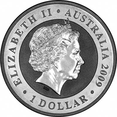 Obverse of 2009 One Ounce Australian Silver Koala