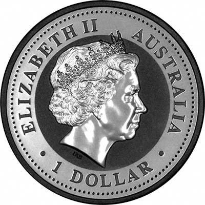 Reverse of 2009 One Ounce Australian Silver Kookaburra