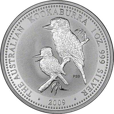 Reverse of 1999 Australian One Ounce Silver Kookaburra
