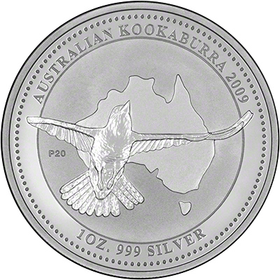 Reverse of 2002 Australian One Ounce Silver Kookaburra