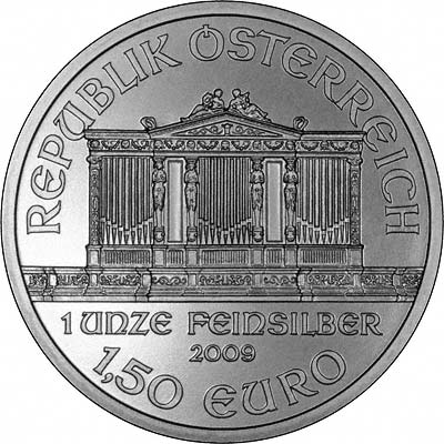 2009 Austrian One Ounce Silver Philharmonica