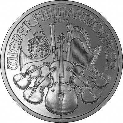 2009 Austrian One Ounce Silver Philharmonica