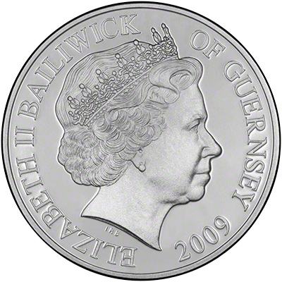 Obverse of 2009 Guernsey Crown