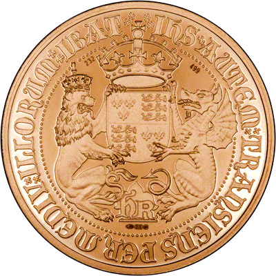Reverse of 2009 Replica Henry VIII Half Sovereign