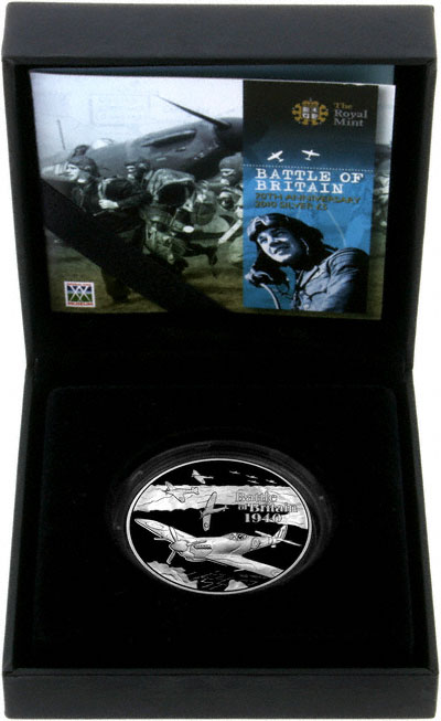 2010 Battle of Britain Silver Proof Five Pound Coin