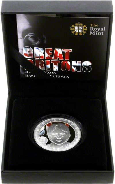 2010 John Lennon Five Pound Crown in Presentation Box