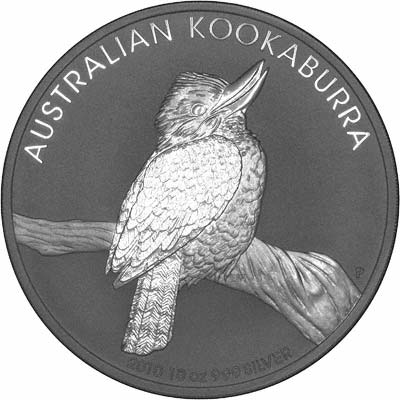 Reverse of 2010 Australian Silver Kookaburra