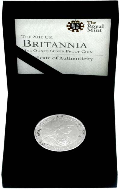 2010 Silver Proof Britannia in Presentation Box