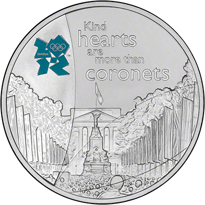  Reverse of 2010 Silver Proof £5 Crown