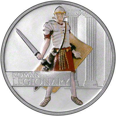 Reverse of 2010 Tuvalu Silver Proof One Dollar