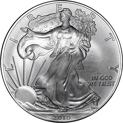 Obverse of 2010 American One Dollar Coin