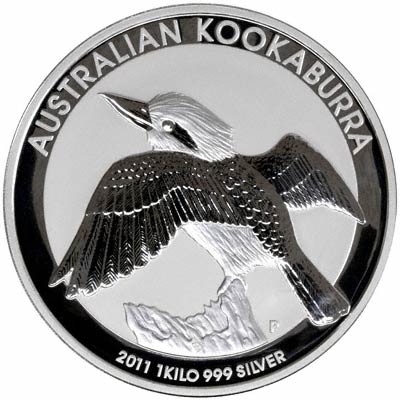 Reverse of 2011 Australian Silver Kookaburra