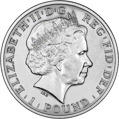 Reverse of 2008 £2 One Ounce Proof Silver Britannia